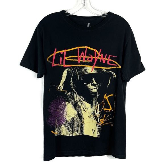 Lil Wayne Other - Lil Wayne 2010 Y2K Rapper Colorful Graphic Short Sleeve Unisex T-Shirt Small S